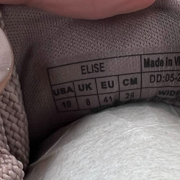 Vionic Elise Lace Up Sneakers Leather Magnolia Dusk Women's 10 Wide NWOB - Picture 9 of 9